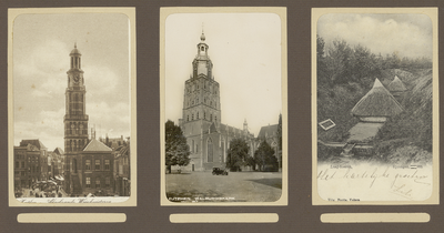 39-0008 Drie prentbriefkaarten van verschillende locaties te Zutphen en Laag-Soeren, 1900-1910