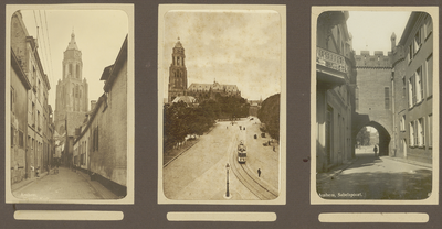 39-0014 Drie prentbriefkaarten van verschillende locaties in Arnhem, 1900-1910
