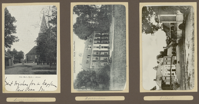39-0020 Drie prentbriefkaarten van verschillende plekken in Almen en Diepenheim, 1900-1910