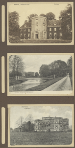 39-0022 Drie prentbriefkaarten van verschillende kastelen, 1900-1910