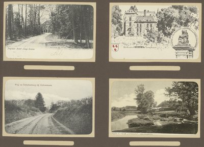 39-0025 Vier prentbriefkaarten van verschillende locaties te Laag-Soeren, Laagkeppel en Hellendoorn, 1900-1910