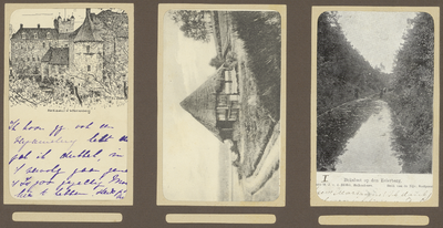 39-0030 Drie prentbriefkaarten van verschillende locaties in 's Heerenberg en Hellendoorn, 1900-1910