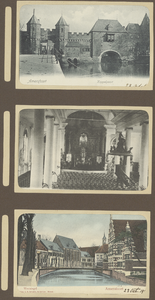 39-0036 Drie prentbriefkaarten van verschillende locaties te Amersfoort, 1900-1910