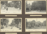 39-0043 Vier prentbriefkaarten van verschillende locaties in Hilversum, 1900-1910