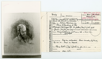 2.01-0012 Indexkaart van het Iconografisch Bureau met portret van Petrus Marinus Cochius, 1910-1930