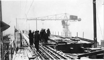 55 Nieuwe spoorbrug bij Oosterbeek, 03-02-1952