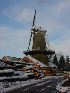 1783 molen Agneta in winters landschap, 03-03-2010
