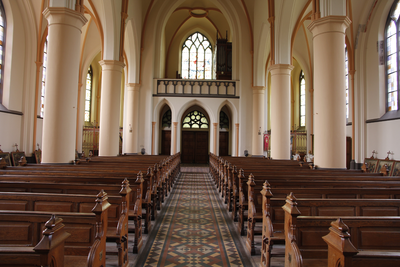 1958 mozaiekvloer Sint-Martinuskerk Baak, 22-07-2010