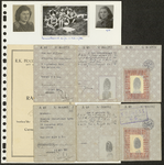 1-0007 Bladzijde 3, met foto's, een rapport van Bep Bremer en persoonsbewijzen van haar ouders, 1940-1941