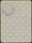 1-0011 Achterkant van persoonsbewijs, 1941