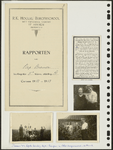 1-0013 Bladzijde 6, met een rapport van Bep Bremer, een bidprentje en foto's, 1942-1943