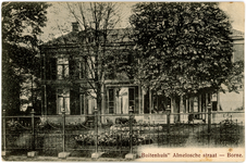 434 Prentbriefkaart van het 'Buitenhuis' aan de Almeloschestraat te Borne, verzonden aan professor Knuif te Driebergen