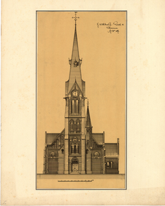 188 H. Willibrorduskerk te Kleinemeer Ao Dm 1871 : Kerk en toren in opstand / C.H. Peters