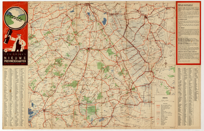 1486 Ten Brink's nieuwe provinciekaarten : Drente : Met alfabetisch register / H. ten Brink, 1945-1960