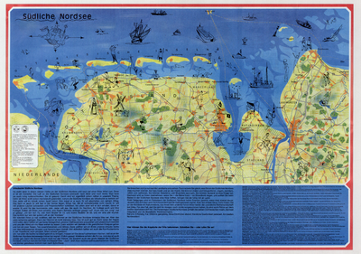 1507 Südliche Nordsee : Kaart van Oostfriesland met toeristische informatie / Konzeption und Grafik Harald und Ruth ...