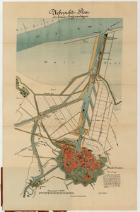1508 Uebersichts-Plan der Emder Hafenanlagen : Plattegrond van Emden en de havens / Gezeichnet von H. Mahlstede, 1890-1900