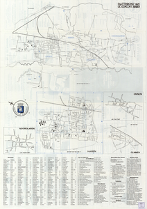 1721 Plattegrond gemeente Haren Gn : met afzonderlijke kaarten van de dorpen Haren, Glimmen, Onnen, Noordlaren en ...