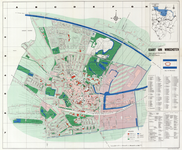 1733 Kaart van Winschoten : Plattegrond met inzetkaartje Winschoten en Omgeving. Met straatnaamregister, 1976