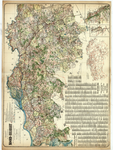 1742 Kaart van de provincie Noord-Brabant : met afstandswijzer een plaatsregister naar de nieuwste gegevens vervaardigd ...