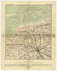 2553 Bl. 4 atlas A.N.W.B. : Groningen : Kaart van het noordwestelijk deel van de provincie Groningen, 1910