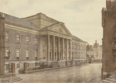 3732 Het Academiegebouw voor de brand van 1906 / F. van Wolde, 1900-1906