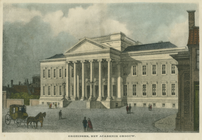 3763 Groningen. Het Academie gebouw : Academiegebouw 1850-1906, 1850-1900