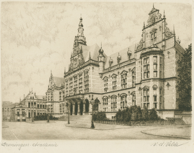 3789 Groningen. Academie : Academiegebouw v.a. 1909 / V.d. Velde, 1909