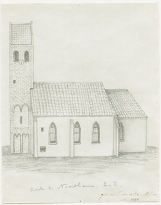 3990 Kerk te Noordlaren z.z. : - , 1891-11