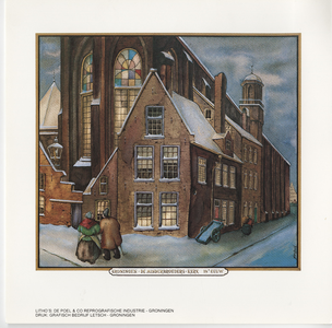 5032 Groningen de Minderbroeders-kerk 18e eeuw : - / Nienhuis ; Litho's: De Poel & Co reprografische industrie - ...