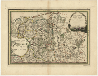 5154 Carta generale de' Paesi Bassi : secondo foglio che comprende parte del ducato di Gheldria, el della contea di ...