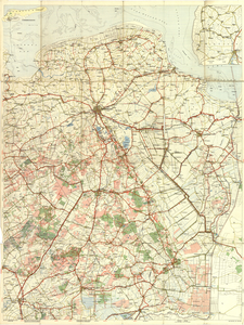 6173 Toeristenkaart Drenthe Groningen voor wielrijders, bromfietsers, wandelaars, kampeerders en ruiters : - / Kon. ...
