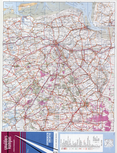 6415 Smulders kompas toeristenkaart Groningen Drenthe : - / Cartografie en druk: Smulders' Drukkerijen B.V., 1970-1973