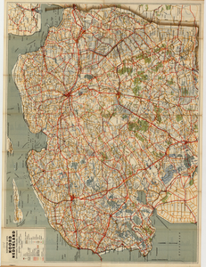 6423 Kompas toeristenkaart Noord Nederland voor wandelaars, fietsers en automobilisten. Met alphabetisch ...