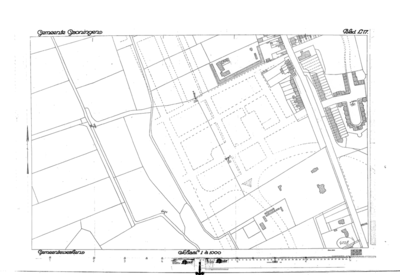 4228 Gemeente Groningen, topografische kaart, ten westen van de Hereweg, Helpman : - , 1924