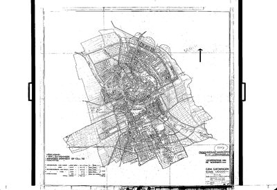 5307 Onderverdeling huurklassen in het uitbreidingsplan, verspreiding van de woningen : - , 1950