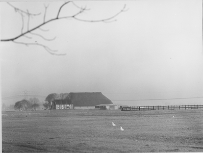 6719 Oosterhoogebrug : landerijen met boerderij / Bureau Voorlichting gemeente Groningen, ca 1970