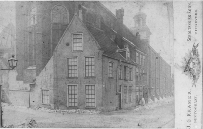 20675 Groningen : Broerstraat : Broer- of Academiekerk, ca 1884