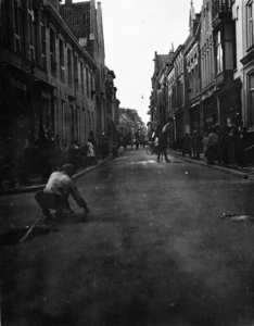 24137 Groningen : Oude Kijk in 't Jatstraat : gezien naar het noorden / Openbare werken, 1925