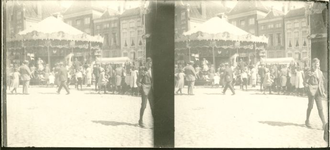 87 Grote Markt : Kermis, ca 1920