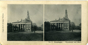 92 No. 2. Groningen : Korenbeurs met Akerk, ca 1908