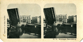 98 Nr. 18. Groningen : basculebrug, ca 1908