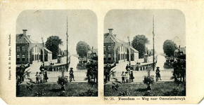 99 Nr. 21. Veendam : de weg naar Ommelanderwijk, ca 1908