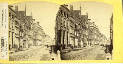 153 1. Groningen : Geregtshof : Oude Boteringestraat / Kolkow, F.J. von, 1868
