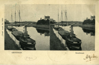160 Groningen : Eemskanaal, ca 1903