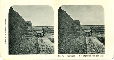 163 No. 42. Ferwerd : het afgraven van een terp, 1911