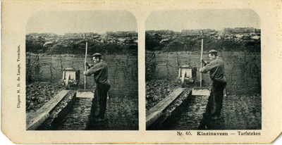 165 No. 65. Klazinaveen : turfsteken, 1911