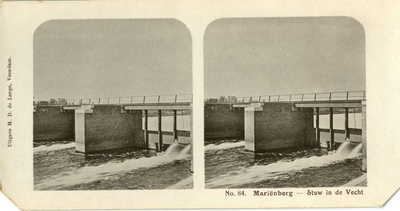 167 No. 84. Mariënberg : stuw in de Vecht, 1911