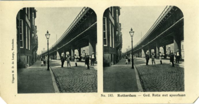 186 No. 185. Rotterdam : Ged. Rotte met spoorbaan, 1911