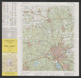 601 Topografische kaart van Nederland 1:50.000 Blad 7 West Groningen : - / Topografische Dienst, 1987