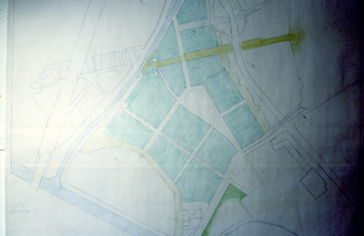 1011 Oosterhoogebrug - De Hunze - planvorming, plannen en tekeningen, ca 1983